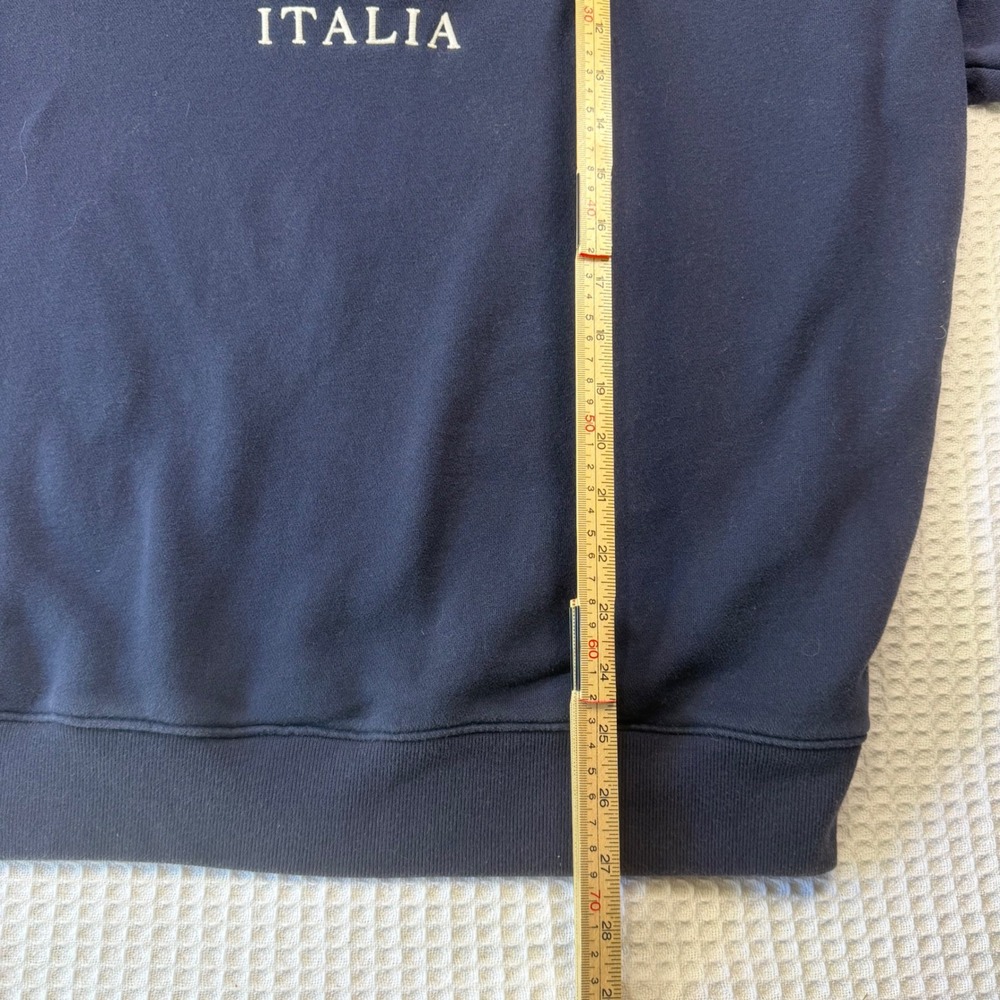 Hollister Amalfi Italia Sailboat Embroidered Sweatshirt Navy Blue XL Relaxed Fit - Picture 5 of 7